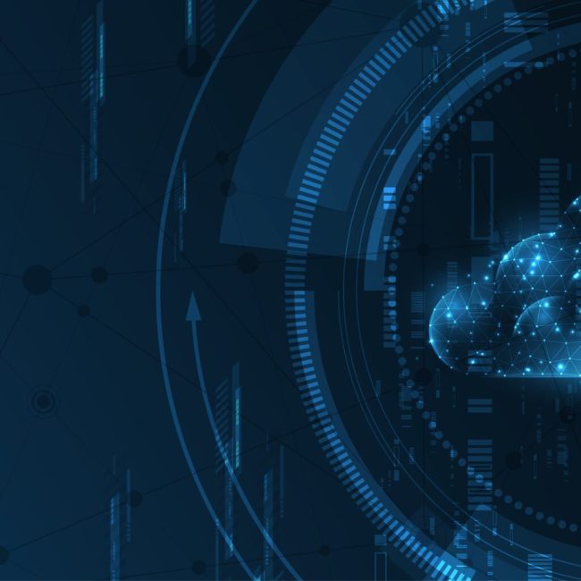 Cloud computing storage technology background digital data services innovation concept
